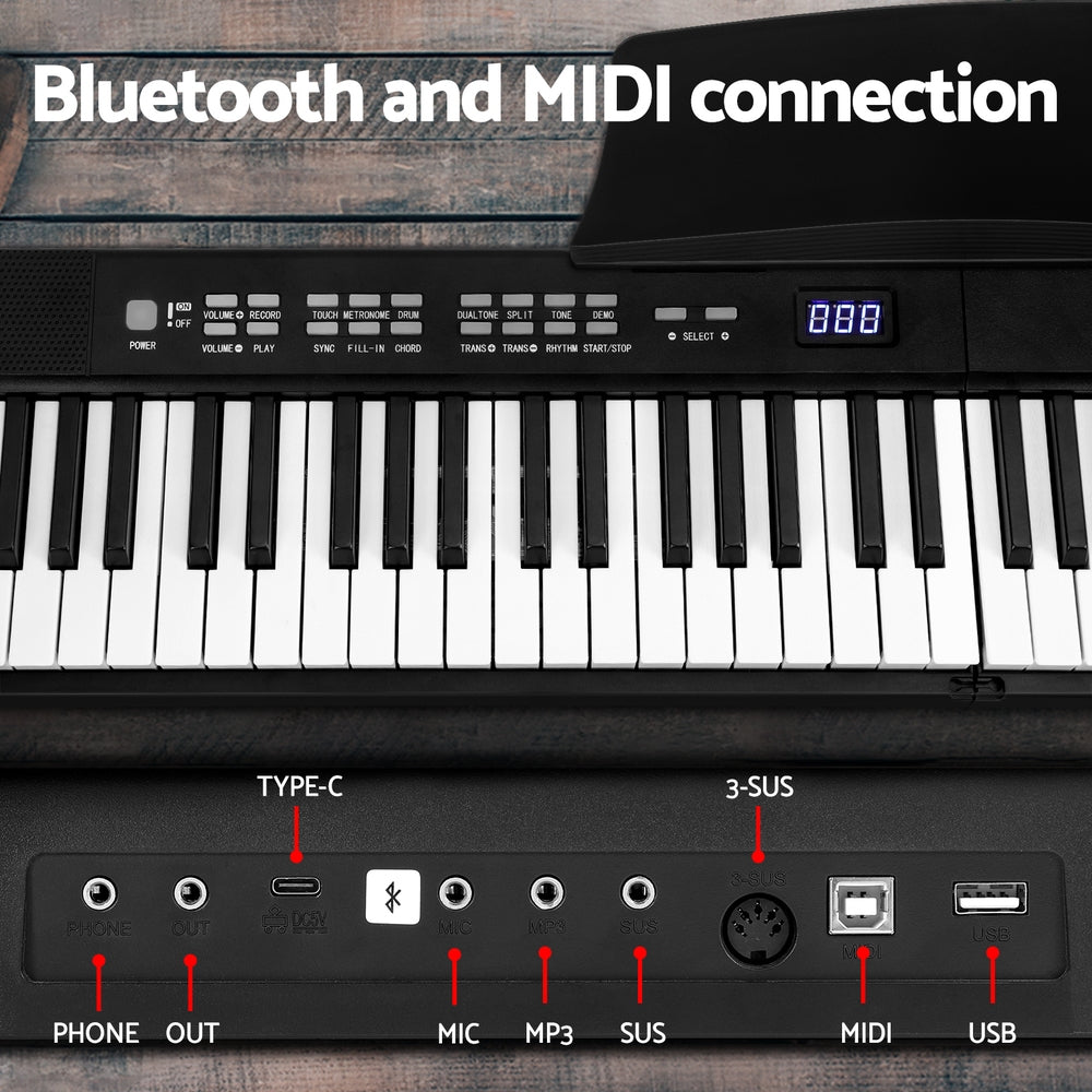 Musical Keyboards: Alpha 88 Keys Foldable Electronic Piano Keyboard Digital Electric w/ Carry Bag