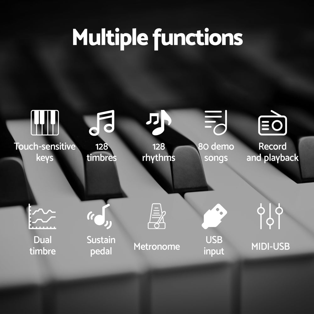 Musical Keyboards: Alpha 88 Keys Foldable Electronic Piano Keyboard Digital Electric w/ Carry Bag