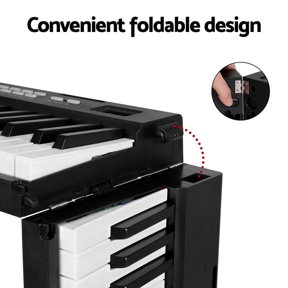 Musical Keyboards: Alpha 88 Keys Foldable Electronic Piano Keyboard Digital Electric w/ Carry Bag