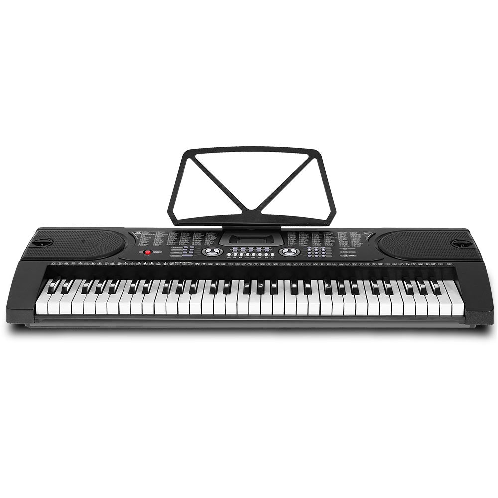 Musical Keyboards: Alpha 61 Keys Electronic Piano Keyboard Digital Electric w/ Stand Beginner Black