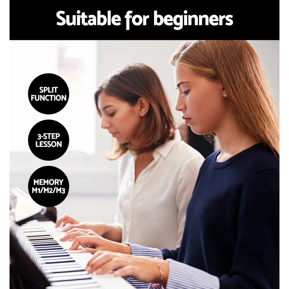 Musical Keyboards: Alpha 61 Keys Electronic Piano Keyboard Digital Electric w/ Stand Touch Sensitive