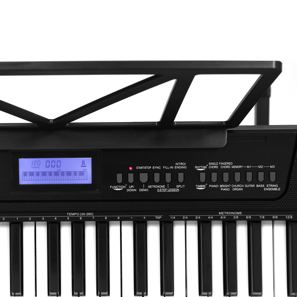 Musical Keyboards: Alpha 61 Keys Electronic Piano Keyboard Digital Electric w/ Stand Touch Sensitive