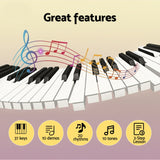 Musical Keyboards: Alpha 37-Key Digital Piano Keyboard for Kids Beginners Electronic Keyboard Piano Gift Pink