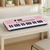 Musical Keyboards: Alpha 37-Key Digital Piano Keyboard for Kids Beginners Electronic Keyboard Piano Gift Pink