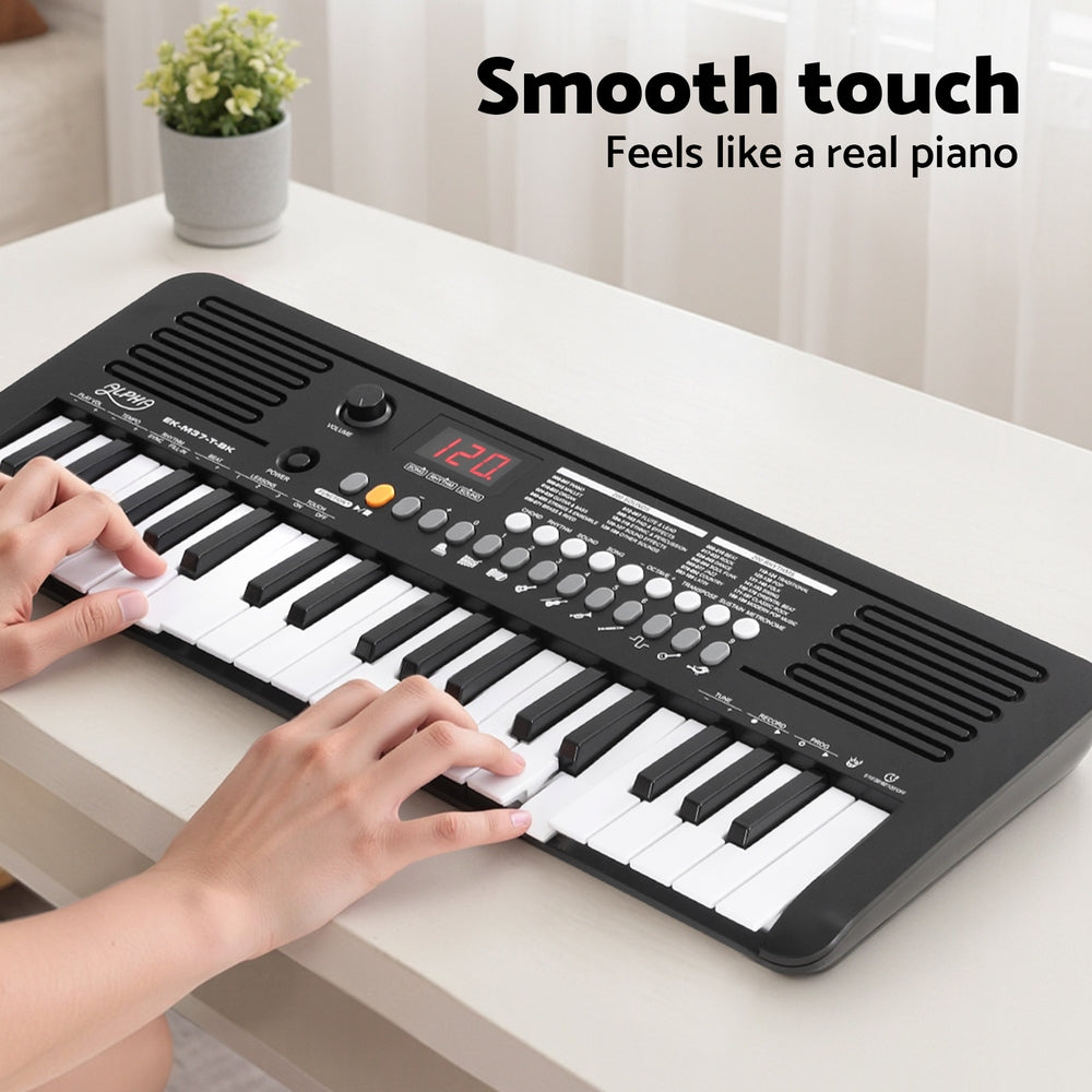 Musical Keyboards: Alpha 37-Key Digital Piano Keyboard Electric Black