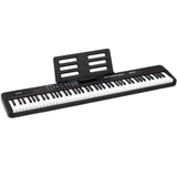 Musical Keyboards: Alpha Piano Keyboard 88 Keys Electric Electronic Keyboard Piano Gift Black