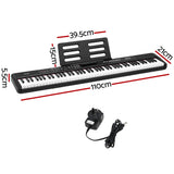 Musical Keyboards: Alpha Piano Keyboard 88 Keys Electric Electronic Keyboard Piano Gift Black