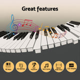 Musical Keyboards: Alpha Piano Keyboard 88 Keys Electric Electronic Keyboard Piano Gift Black