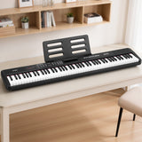 Musical Keyboards: Alpha Piano Keyboard 88 Keys Electric Electronic Keyboard Piano Gift Black