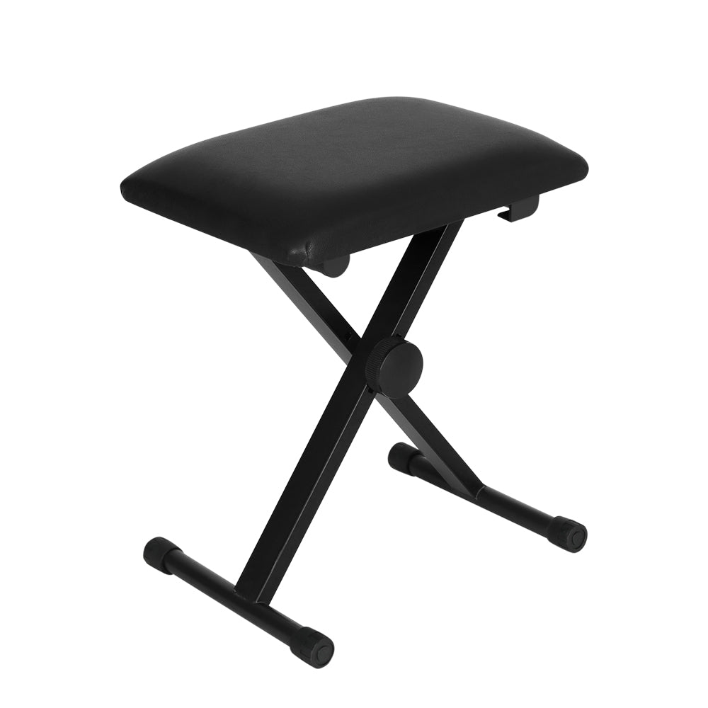 Table & Bar Stools: Alpha Piano Stool Adjustable Height Keyboard Seat Portable Bench Chair Black