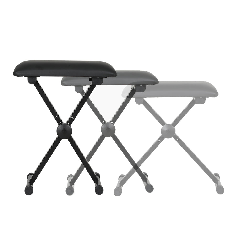 Table & Bar Stools: Alpha Piano Stool Adjustable Height Keyboard Seat Portable Bench Chair Black