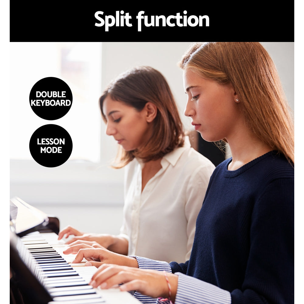 Musical Keyboards: Alpha 88 Keys Electronic Piano Keyboard Digital Electric w/ Stand Semi-Weighted