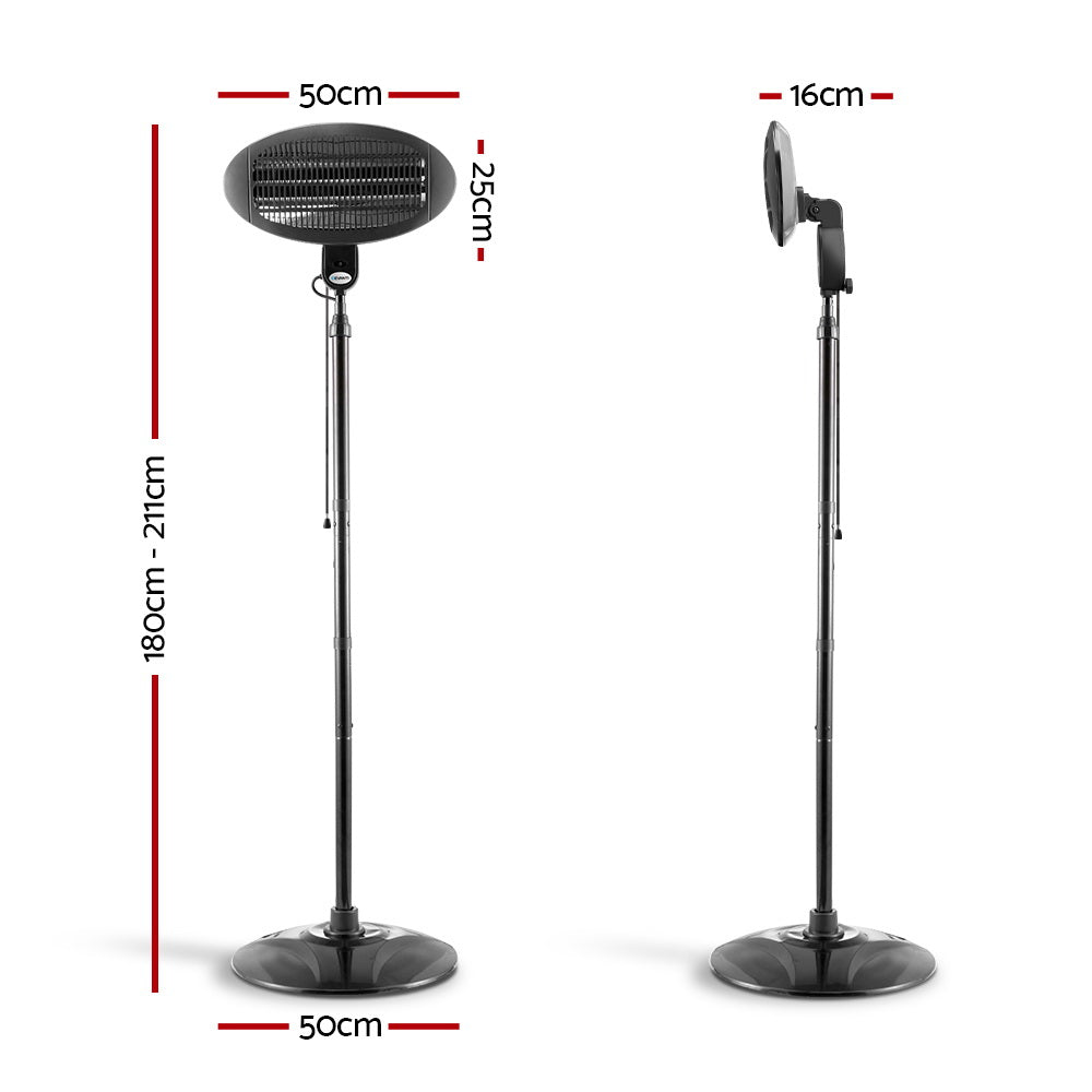 Patio Heaters: Devanti Electric Patio Heater 2000W