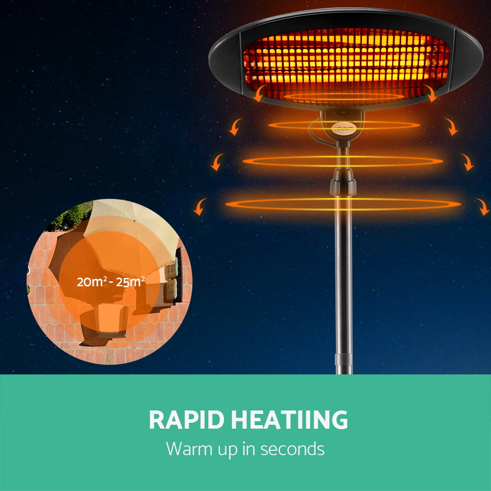 Patio Heaters: Devanti Electric Patio Heater 2000W