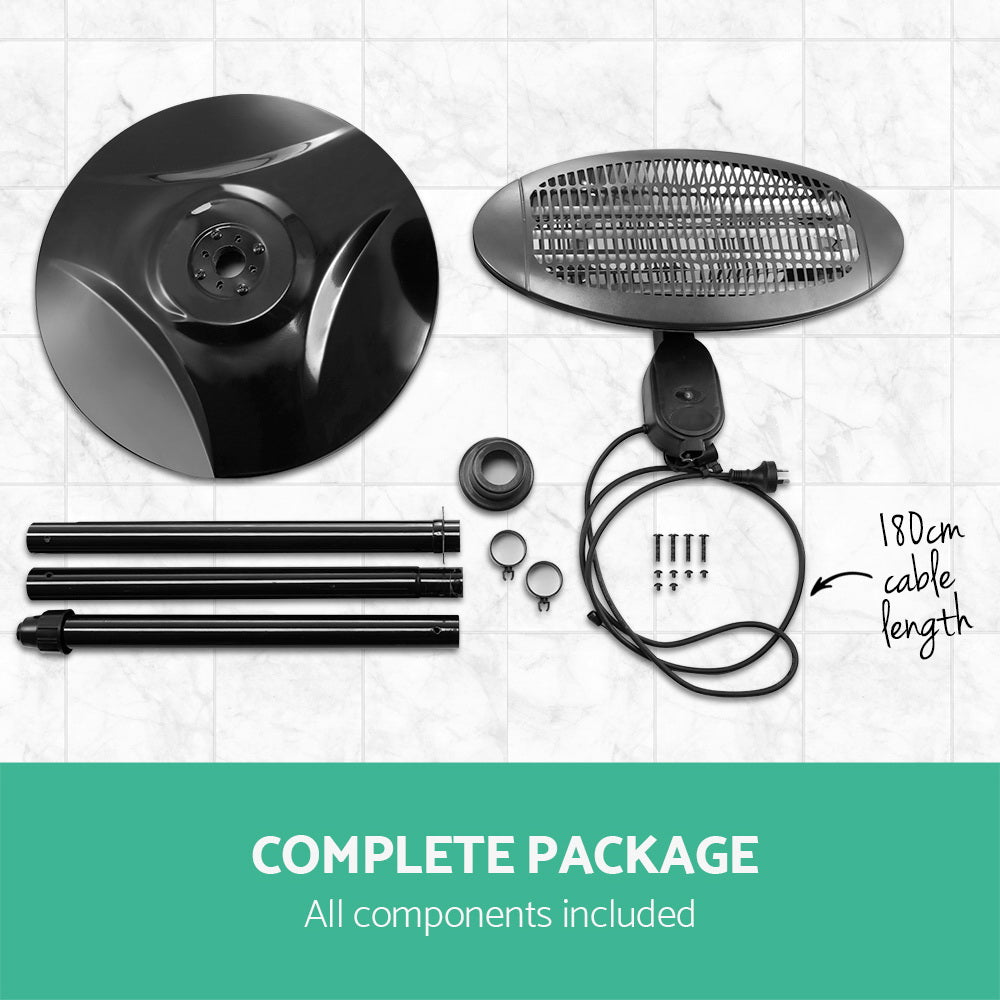 Patio Heaters: Devanti Electric Patio Heater 2000W