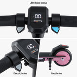 Electric Scooter 180W 18KM/H Adjustable Portable Foldable Height Riding Commuter Teens Adults