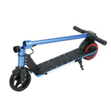 Electric Scooters: Electric Scooter 130W 16KM/H LED Light Folding Portable Riding Commuter Blue