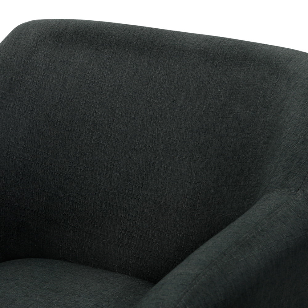 Arm Chairs & Recliners: Artiss Armchair Tub Chair Charcoal Aston