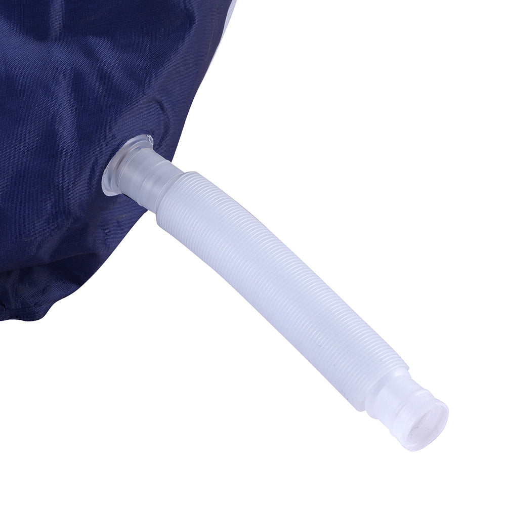 Portable Toilets & Showers: Weisshorn Foldable Bathtub PVC Spa Bucket Inflatable Cushion 134x65cm Navy Blue