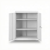 Storage Cabinets: Artiss Steel Locker Cabinet Filing Mental Storage 3-Point Lock Adjustable Shelves White