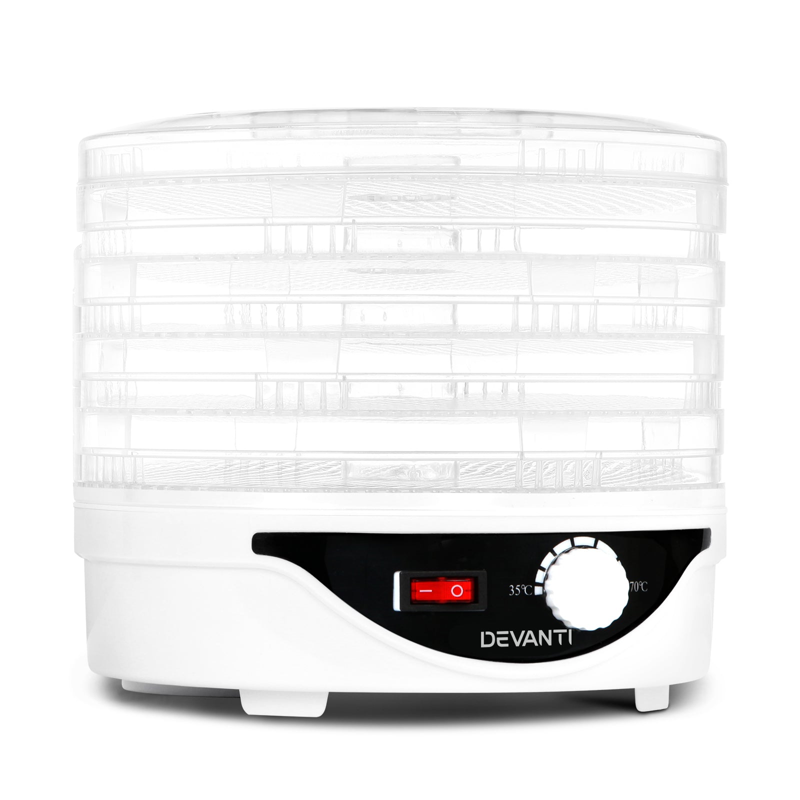 Food Dehydrators: Devanti 5 Trays Food Dehydrator Fruit Dehydrators Pet Beef Jerky Dryer White