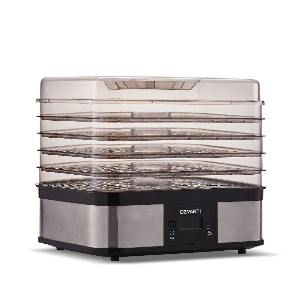 Food Dehydrators: Devanti 5 Trays Food Dehydrator