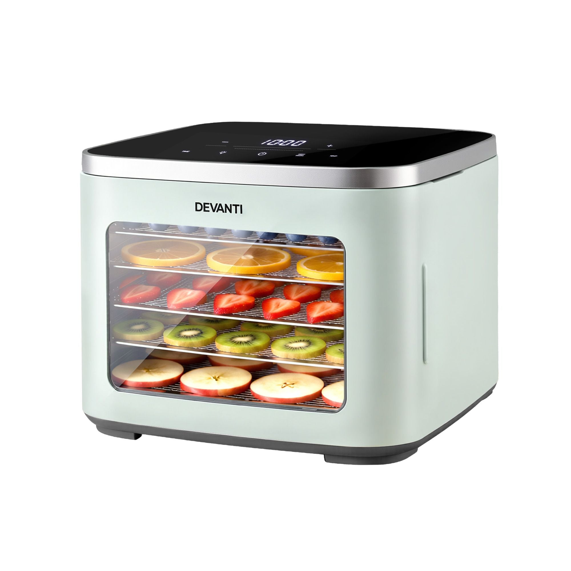 Devanti Food Dehydrator Machine 5 Tray Mini Fruit Dryer Maker Green