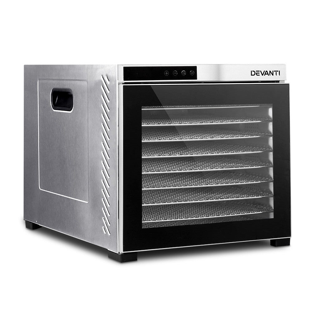 Food Dehydrators: Devanti 10 Trays Food Dehydrator Stainless Steel Tray