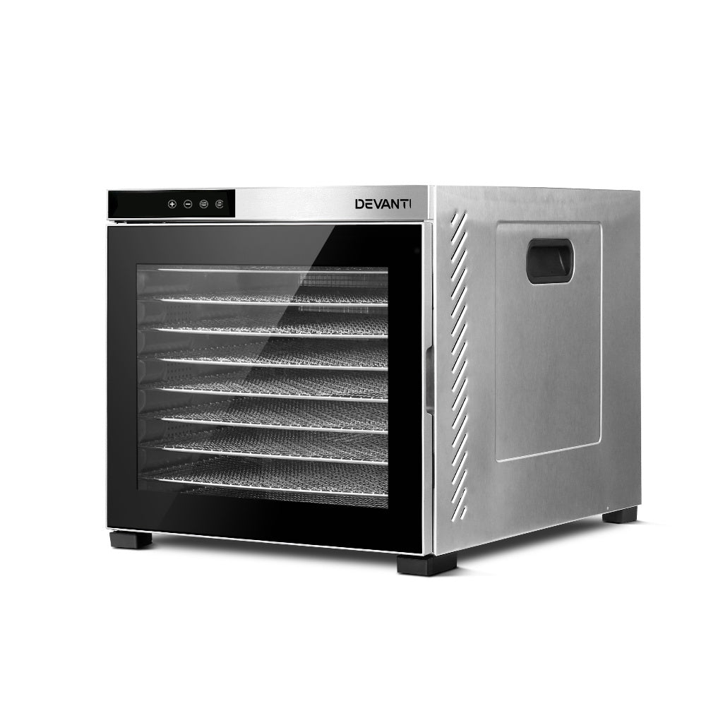 Food Dehydrators: Devanti 10 Trays Food Dehydrator Stainless Steel Tray