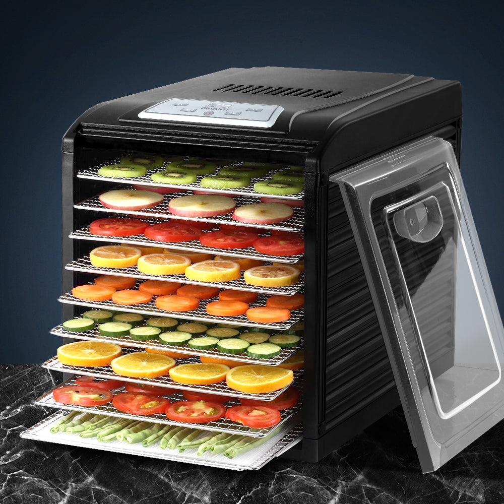 Food Dehydrators: Devanti 9 Trays Food Dehydrator Stainless Steel Tray