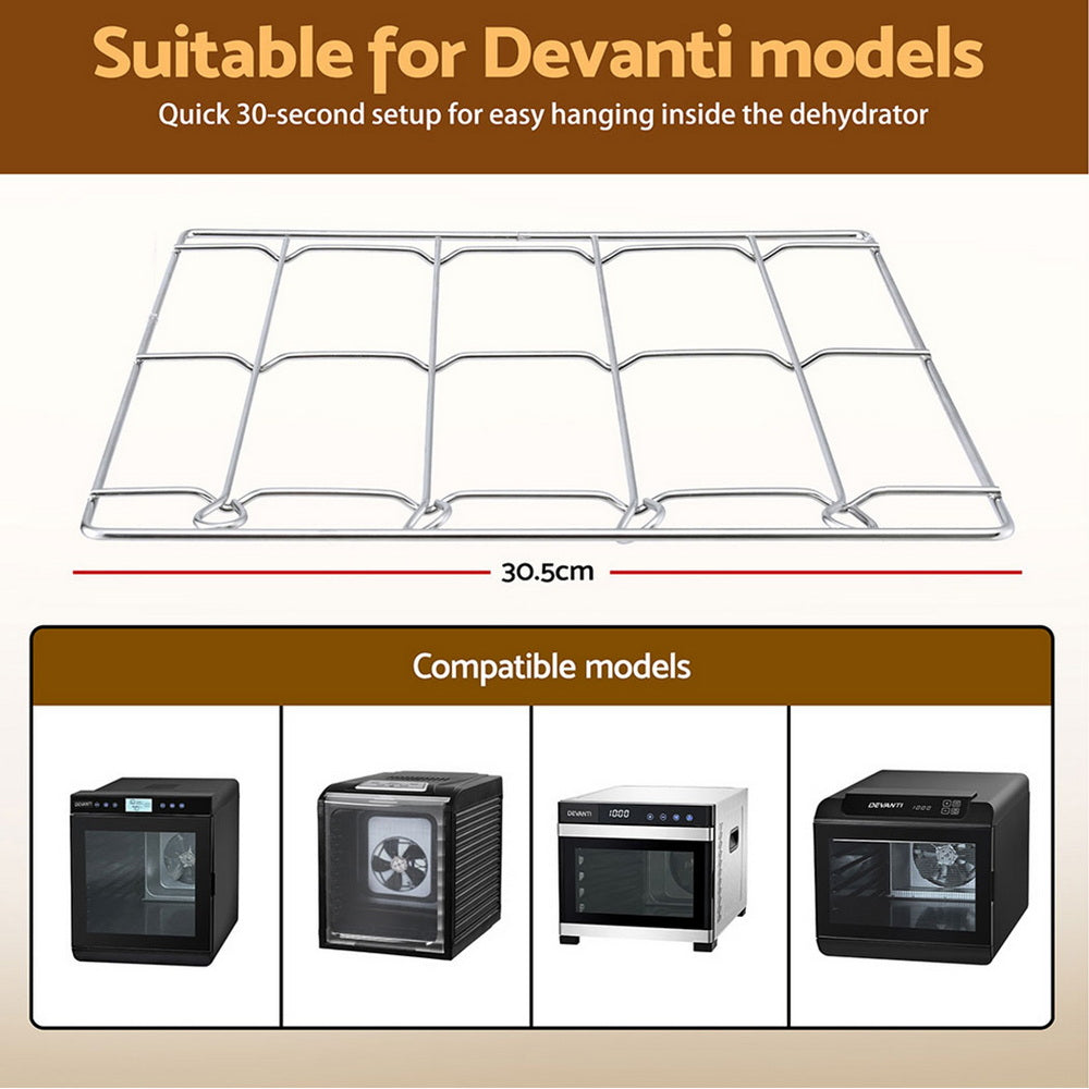 Hammocks & Accessories: Devanti 304 Stainless Steel Hanging Rack Accessory for Food Dehydrator