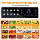 Food Dehydrators: Devanti 10 Trays Food Dehydrator Stainless Steel Visible Glass Door 850W