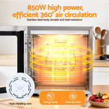 Food Dehydrators: Devanti 10 Trays Food Dehydrator Stainless Steel Visible Glass Door 850W