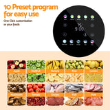 Food Dehydrators: Devanti 8 Trays Food Dehydrator Stainless Steel Auto-Rotate 10 Programs 700W