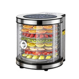 Food Dehydrators: Devanti 8 Trays Food Dehydrator Stainless Steel Auto-Rotate 10 Programs 700W