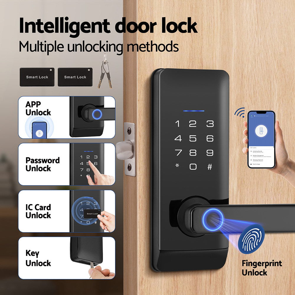 Electronic Door Locks: UL-tech Fingerprint Door Lock Smart Home System