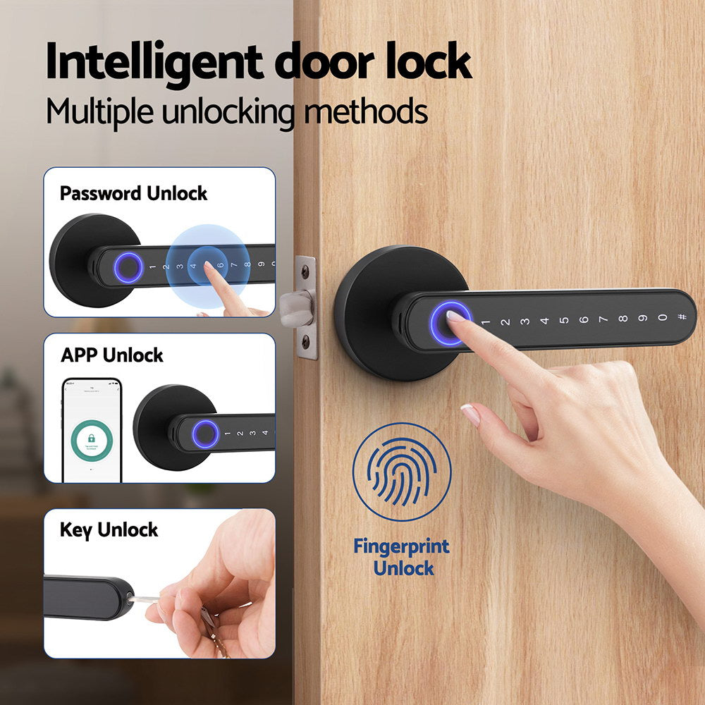 Electronic Door Locks: UL-tech Fingerprint Door Lock Smart Electronic Handle