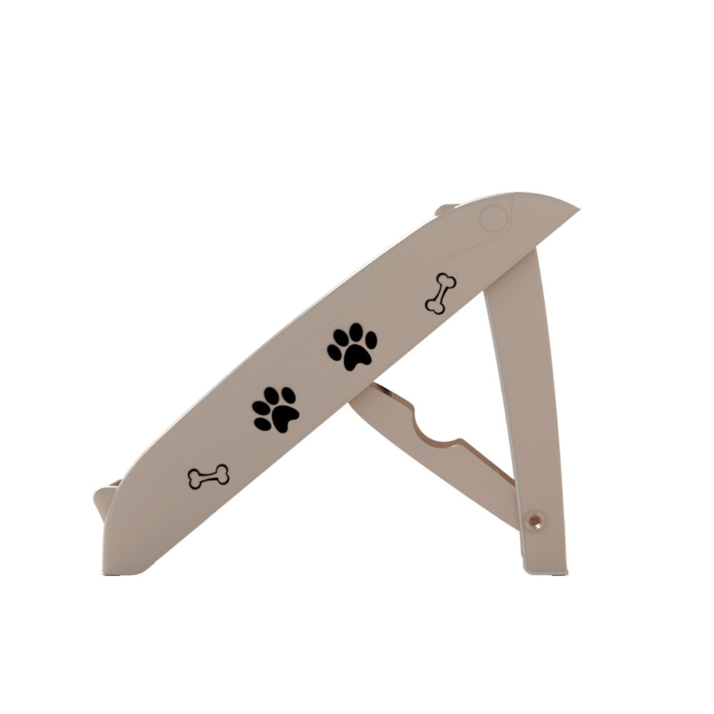 Dog Steps & Ramps: i.Pet Dog Ramp Steps For Bed Sofa Car Pet Stairs Ladder Portable Foldable Beige
