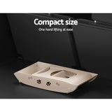 Dog Steps & Ramps: i.Pet Dog Ramp Steps For Bed Sofa Car Pet Stairs Ladder Portable Foldable Beige