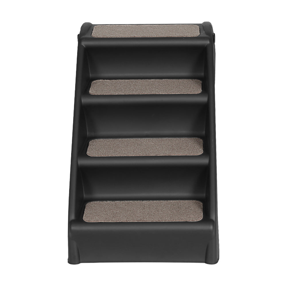 Dog Steps & Ramps: i.Pet Dog Ramp Steps For Bed Sofa Car Pet Stairs Ladder Portable Foldable Black