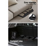 Dog Steps & Ramps: i.Pet Dog Ramp Steps For Bed Sofa Car Pet Stairs Ladder Portable Foldable Black
