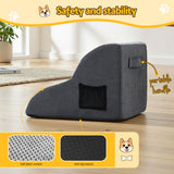 Dog Steps & Ramps: i.Pet Dog Ramp 2 Steps For Small Dogs Bed Sofa Car Foam Non-Slip Pet Cat Stairs