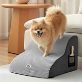 Dog Steps & Ramps: i.Pet Dog Ramp 2 Steps For Small Dogs Bed Sofa Car Foam Non-Slip Pet Cat Stairs