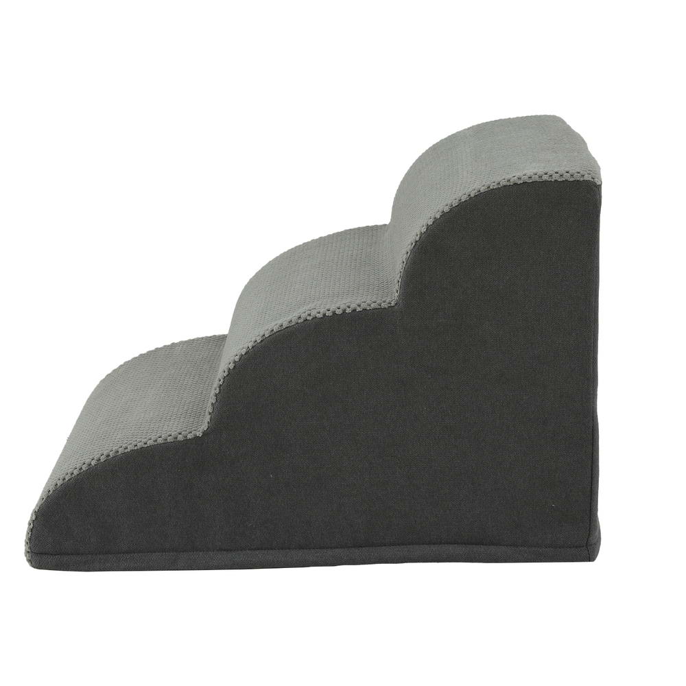 Dog Steps & Ramps: i.Pet Dog Ramp Steps Foam 3 Tier Pet Stairs For Bed Sofa Car Portable Indoor