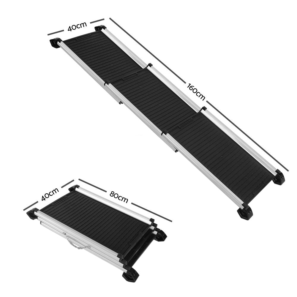 Dog Steps & Ramps: i.Pet Dog Ramp Pet Stairs Steps Car SUV Foldable Portable Ladder Adjustable