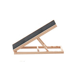 Dog Steps & Ramps: i.Pet Dog Ramp 70cm Adjustable Height Wooden Steps Stairs For Bed Sofa Car Foldable
