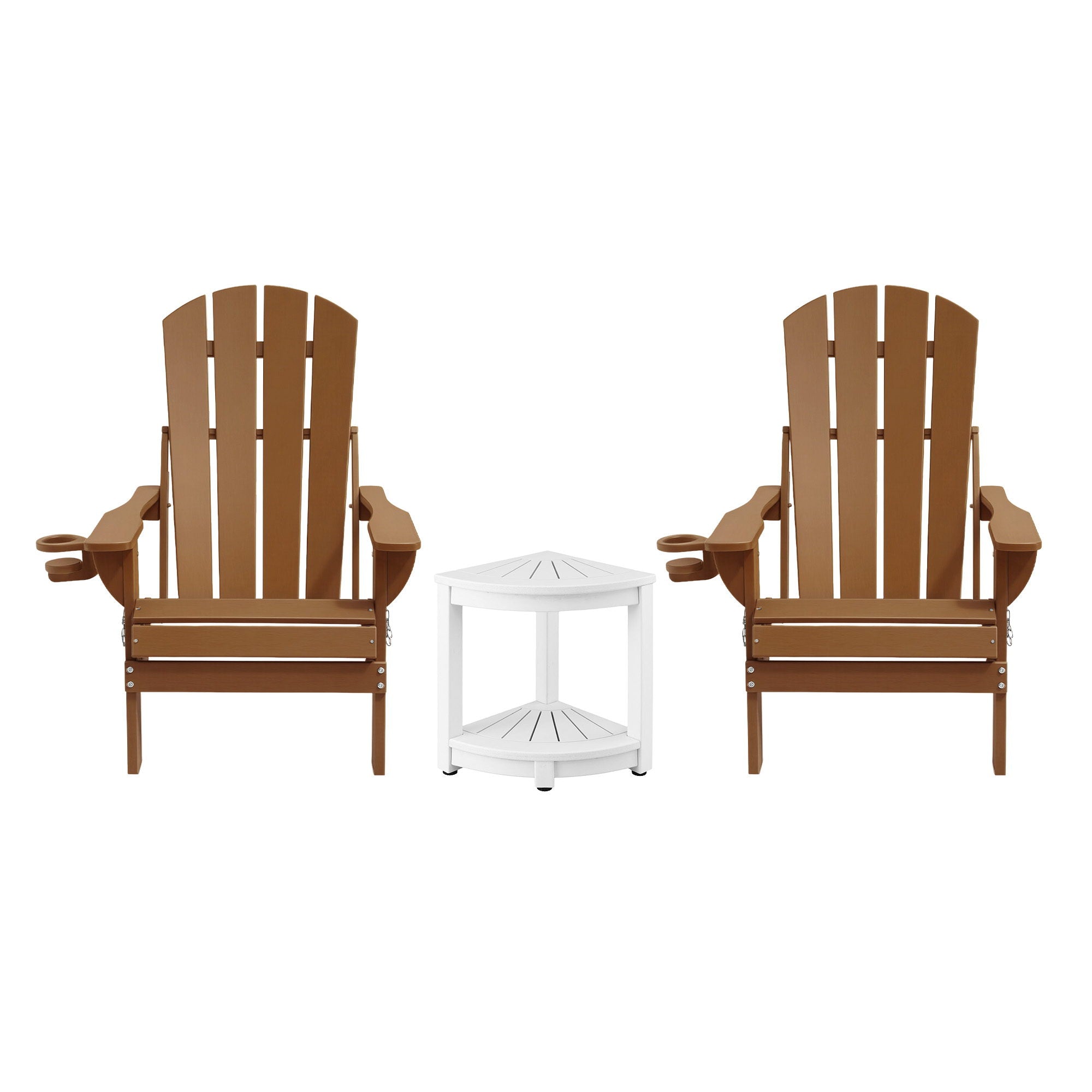 Gardeon Outdoor Table and Chairs HDPE Folding Adirondack Beach Chair Patio Furniture