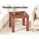 Outdoor Chairs: Gardeon Coffee Side Table Wooden Desk Outdoor Furniture Camping Garden Brown