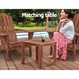 Outdoor Chairs: Gardeon Coffee Side Table Wooden Desk Outdoor Furniture Camping Garden Brown