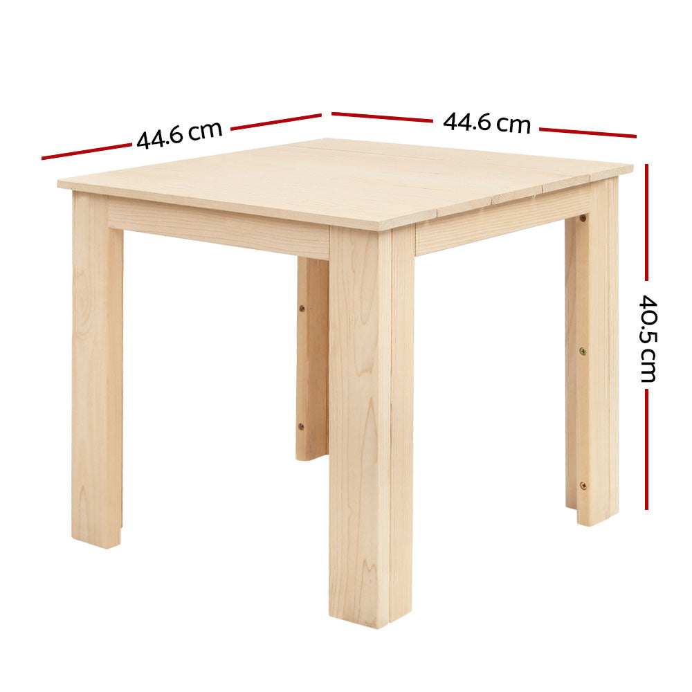 Outdoor Chairs: Gardeon Coffee Side Table Wooden Desk Outdoor Furniture Camping Garden Natural